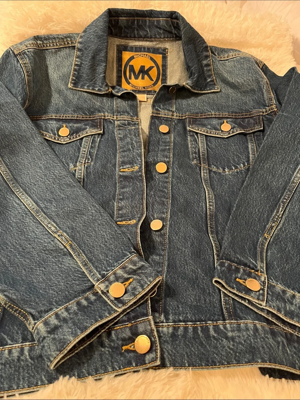 Michael Kors ladies Blue Denim Trucker Jacket